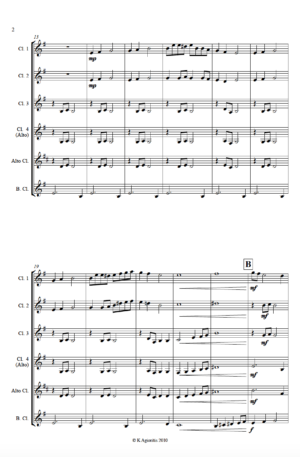 Ah Poor Bird – Clarinet Choir