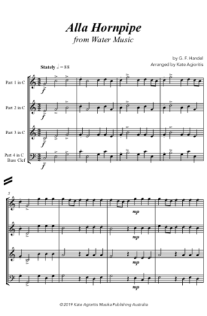 Alla Hornpipe – Water Music – Flexible Instrumentation