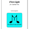 First light clarinet trio