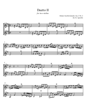 Duetto II – Violin Duet