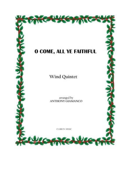 O COME ALL YE FAITHFUL wind quintet