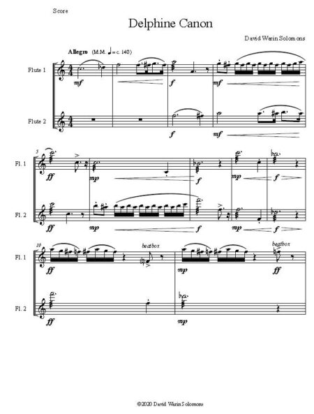 delphine canon 2 flutes first page