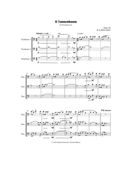 O TANNENBAUM trombone trio 1