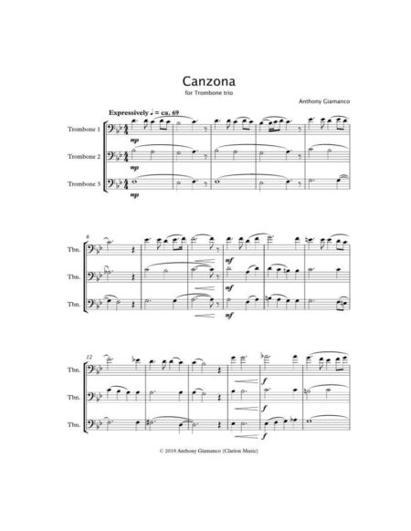 Canzona trombone trio 1