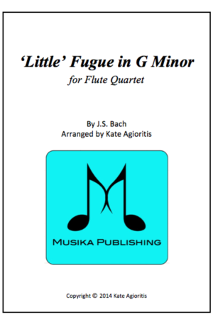 Little Fugue in G Minor – Flute Quartet