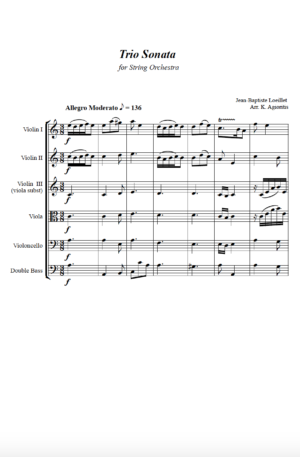 Trio Sonata – String Orchestra