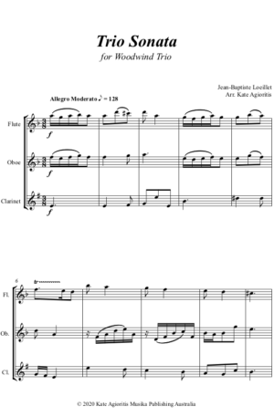 Trio Sonata – Woodwind Trio