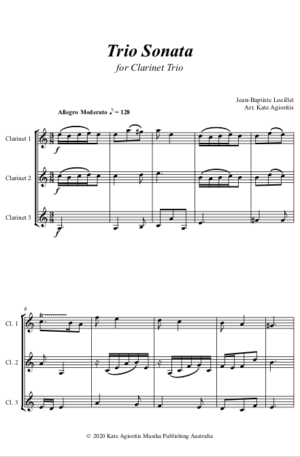 Trio Sonata – Clarinet Trio