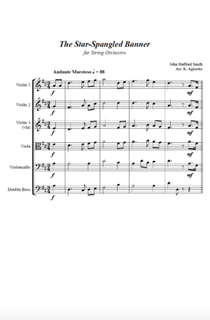 The Star-Spangled Banner – String Orchestra