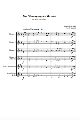 The Star-Spangled Banner – Clarinet Choir