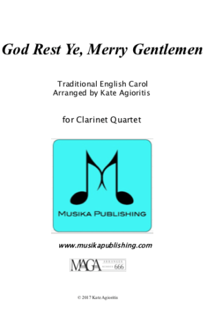 God Rest Ye Merry Gentlemen – Clarinet Quartet