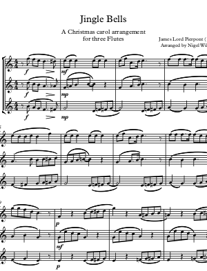 Jingle Bells – Flute Trio