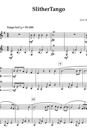 SlitherTango – duet for Eb and Bb Clarinets
