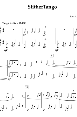 SlitherTango – duet for Bb and Bb Bass Clarinet