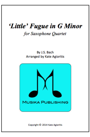 Little Fugue in G Minor – Saxophone Quartet