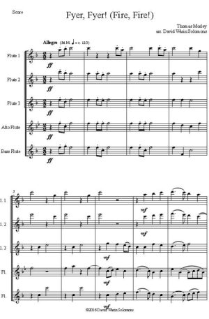 Fyer Fyer! – Flute Quintet