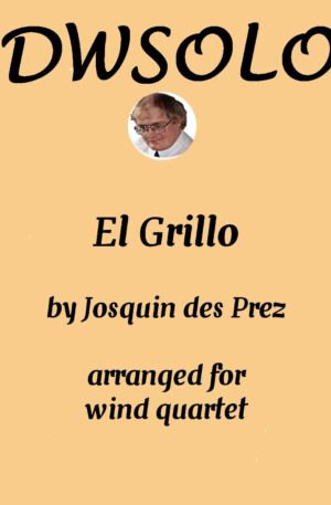 El Grillo (with decorations) for wind quartet