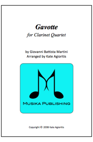 Gavotte – Clarinet Quartet