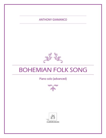 BOHEMIAN FOLK SONG - piano