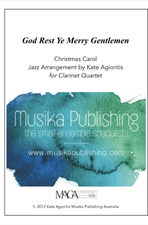 God Rest Ye Merry Gentlemen – Jazz Carol for Clarinet Quartet