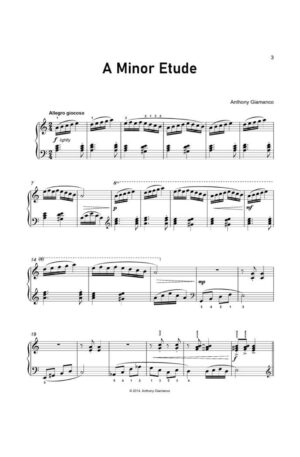 A MINOR ETUDE – intermediate piano