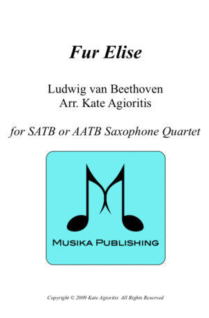 Fur Elise – Jazz Arrangement for Saxophone Quartet