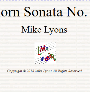 Horn Sonata No. 4