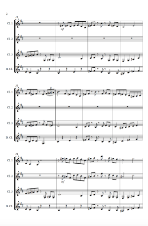 Suave – for Clarinet Quartet