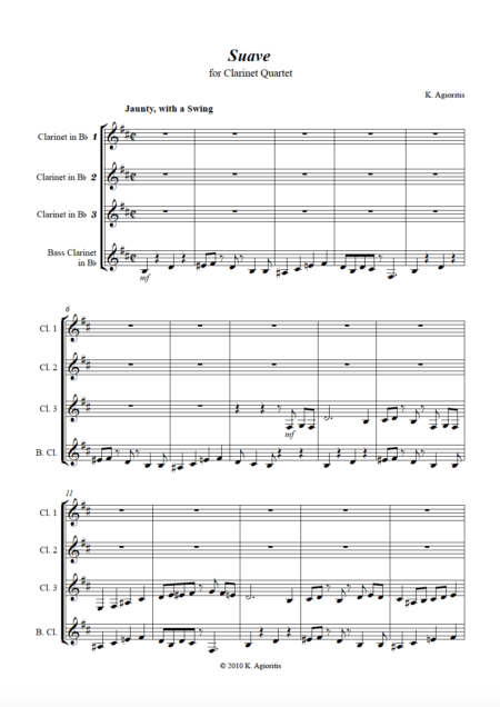 Suave Clarinet Quartet1