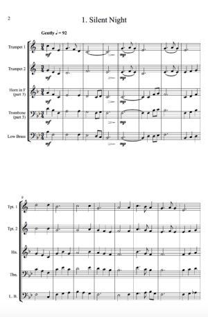 Carols for Four – 15 Carols for Brass Quartet
