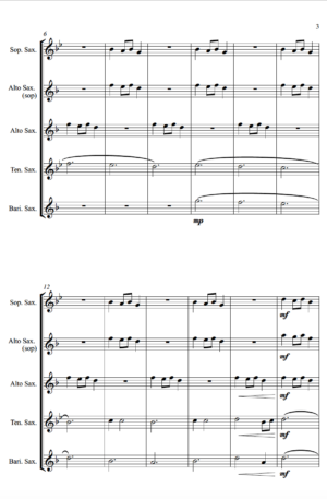 Carol of the Bells – for Saxophone Quartet