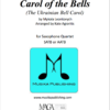 Carol of the Bells Sax Quartet