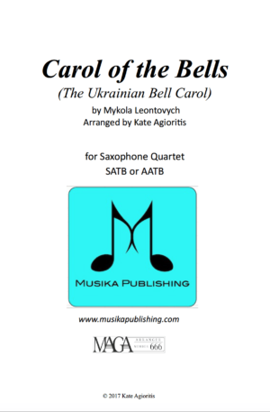 Carol of the Bells – for Saxophone Quartet