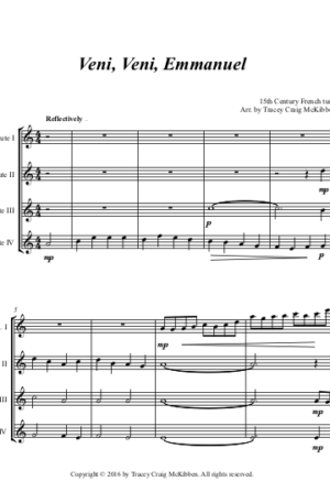 Veni Veni Emmanuel – Flute Quartet