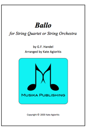 Ballo – for String Quartet or String Orchestra
