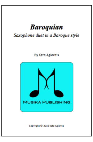 Baroquian – for Saxophone Duet