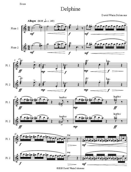 delphine 2 flutes first page