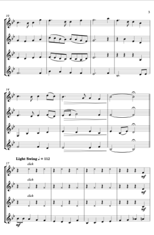 Auld Lang Syne – Jazz Arrangement for Clarinet Quartet
