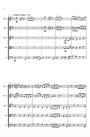 Carol of the Bells – Jazz Arrangement for String Quartet