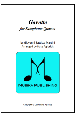 Gavotte – Saxophone Quartet