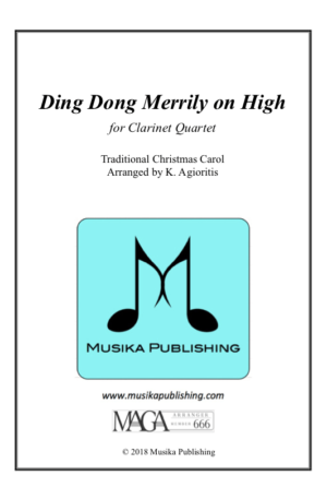 Ding Dong Merrily on High – Clarinet Quartet