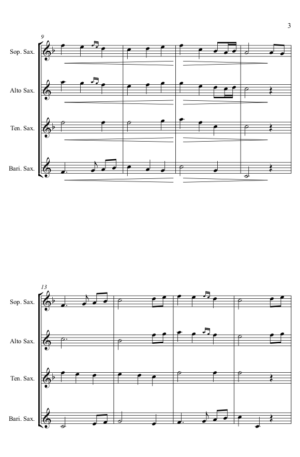 The First Noel – Saxophone Quartet