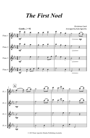 The First Noel – Flute Quartet