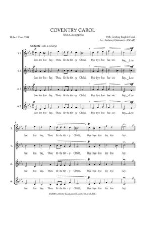 COVENTRY CAROL – SSAA, a cappella