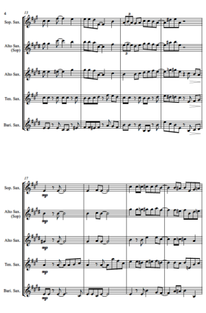 That Christmas Swing Thing – Saxophone Quartet