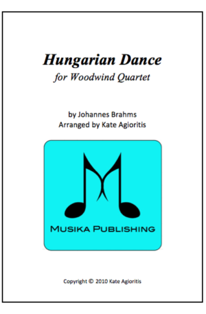 Hungarian Dance (Jazz Arrangement) – Woodwind Quartet
