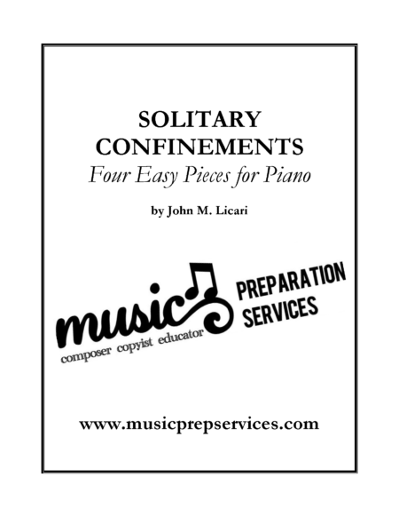 Soitary Confinements Piano Score Page 1