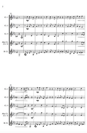 The House of the Rising Sun (Jazz Arrangement) – Clarinet Quartet