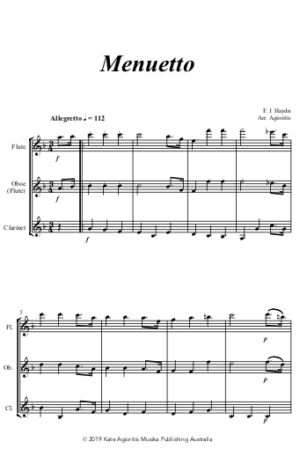 Menuetto – Woodwind Trio