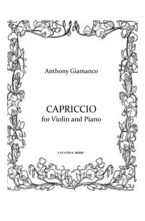 CAPRICCIO for violin and piano